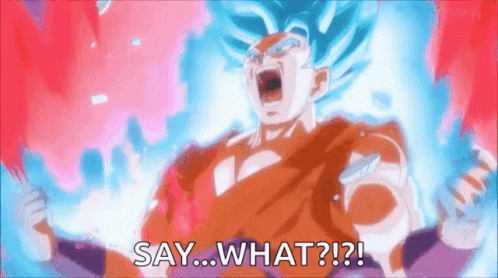 Goku Super Saiyan Blue Say What GIF