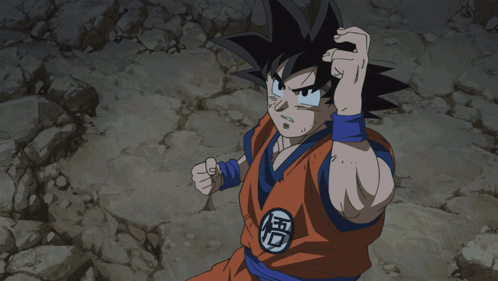 Goku Super Saiyan Blue Transform GIF