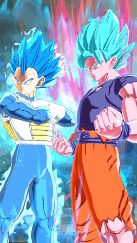 Goku Super Saiyan Blue Vegeta GIF