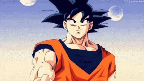 GIF funny dbz goku - animated GIF on GIFER