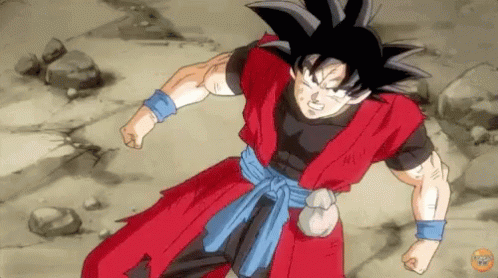 Goku Transformation Fast Power Up GIF