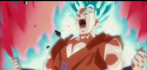 Goku Transformation Super Saiyan Scream GIF