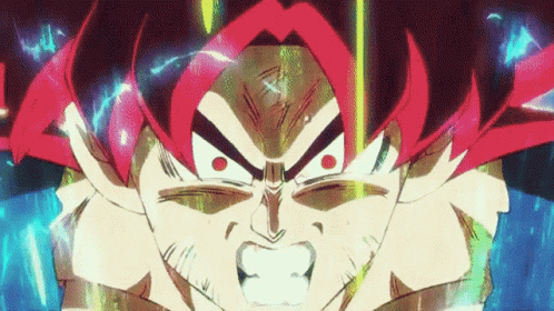 Goku Transformation Super Saiyan With Broly GIF
