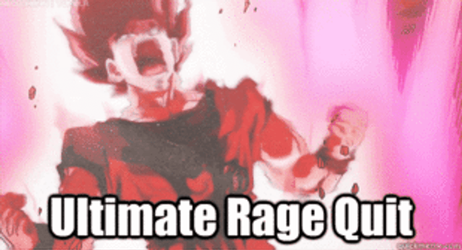 Goku Ultimate Rage Dragon Ball GIF