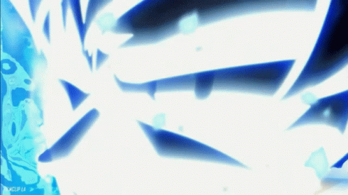 Goku Ultra Instinct Form Albeit Silver Eyes GIF