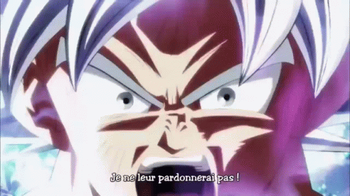 Goku Ultra Instinct Godly Kamehameha Attack GIF