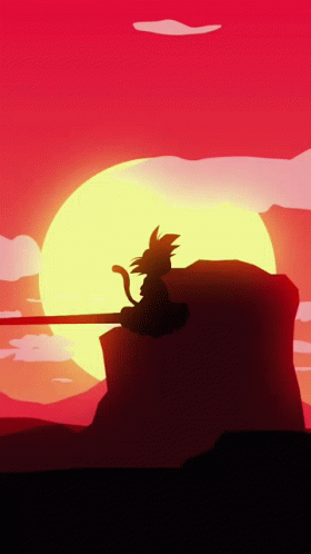 Goku Ultra Instinct Sunset Chill GIF