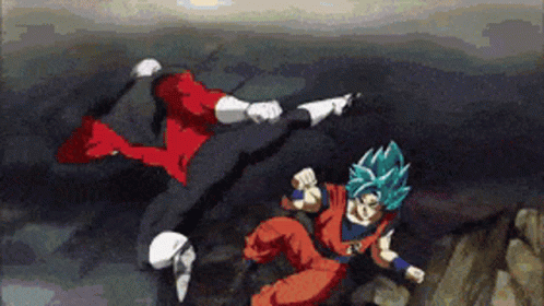 Goku Vs Jiren Jiren Beating Up Goku GIF