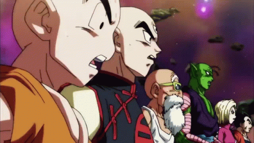 Goku Vs Jiren Jiren Looking Behind GIF