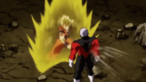 Goku Vs Jiren Super Saiyan 2 Goku Punches GIF