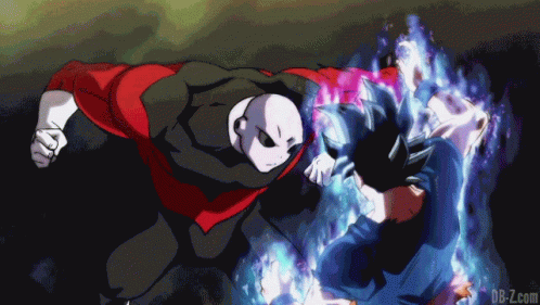 Goku Vs Jiren Intense Fighting Sequence GIF