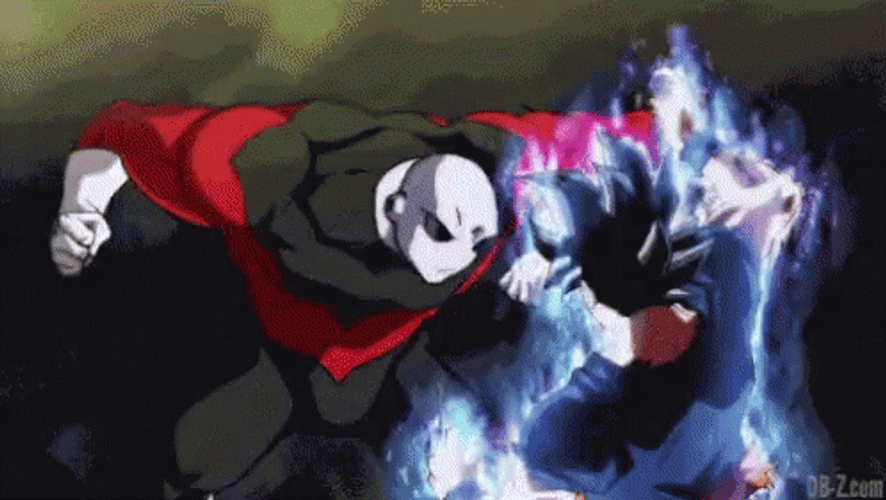 Goku Vs Jiren Back And Forth Punches GIF