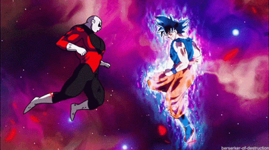 Goku Vs Jiren Super Fast Punches GIF