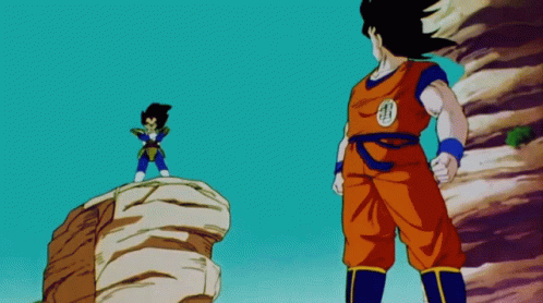 Goku Vs Vegeta Super Kamehameha GIF