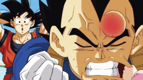 Goku Vs Vegeta Super Saiyan GIF