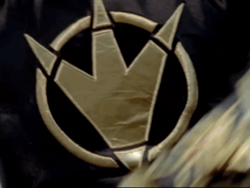 Gold and Black Emblem Close Up