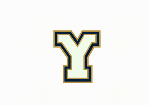 Gold and Blue Logo With Letter Y