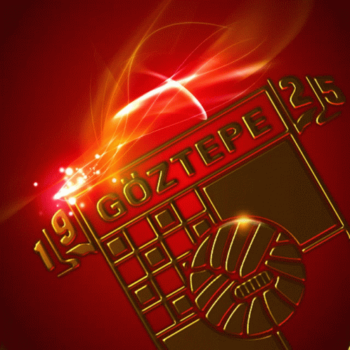 Gold And Red Göztepe Logo GIF
