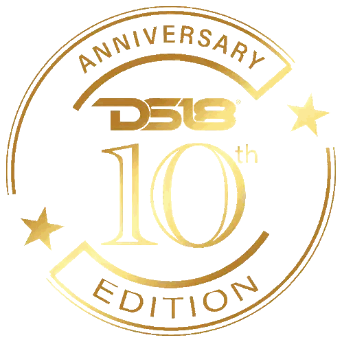 Gold Anniversary DS18 Logo with Stars