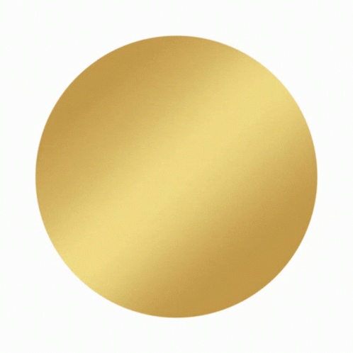Gold Circle Saying Follow M GIF