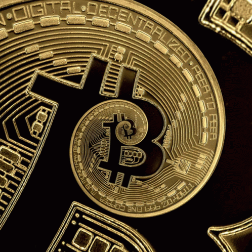 Gold Coin Saying Digital Decentralized