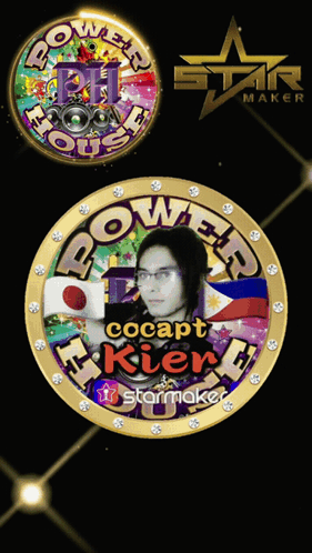 Gold Coin With Man and Words Cocapt Kien