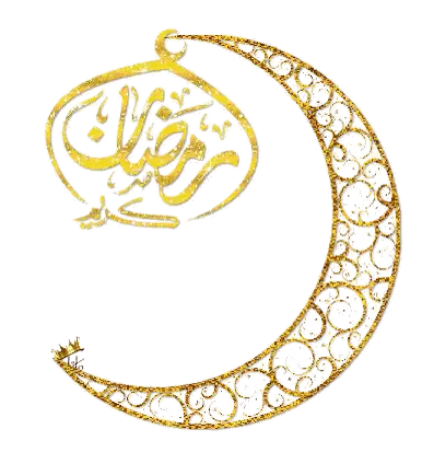 Gold Crescent Moon Ramadan