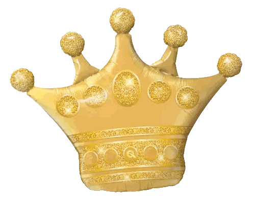 Gold Crown Balloon