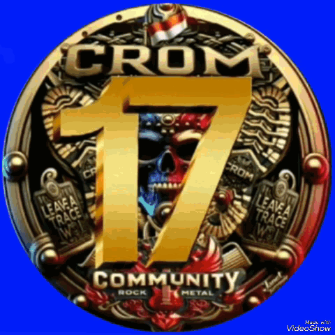 Gold Emblem Number 17 Crom GIF