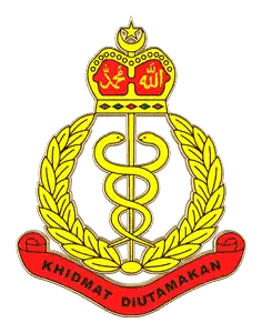Gold Emblem With Crown and Khidmat Ditutakan