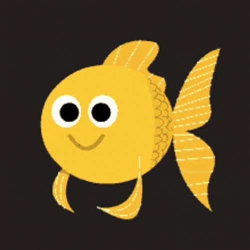 Gold Fish Wearing Sunnies GIF