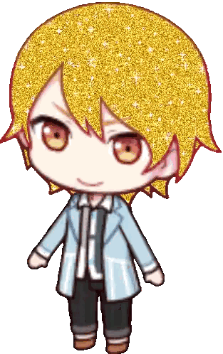 Gold Hair Red Eyes Cartoon