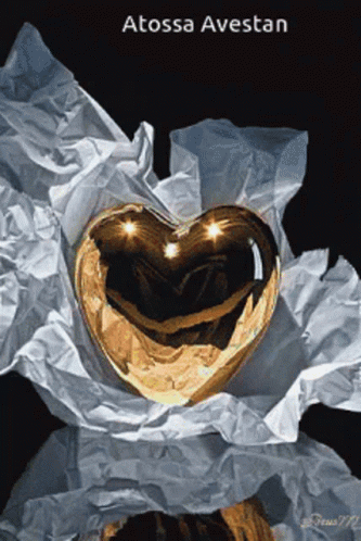 Gold Heart by Atossa Aveslan