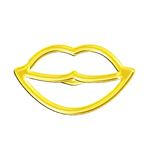 Gold Lip with Hearts