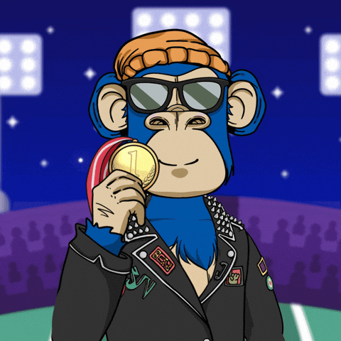 Gold Medal Bored Ape GIF