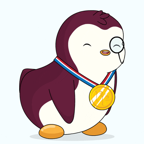 Gold Medal Detective Penguin GIF