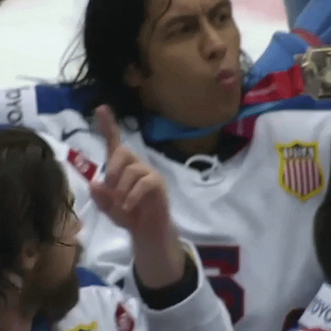 Gold Medal Hockey Player GIF