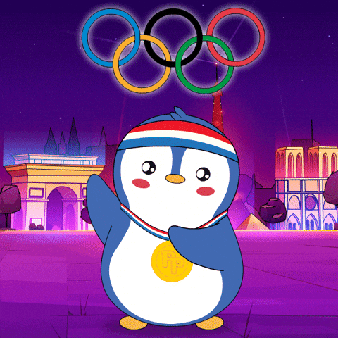 Gold Medal Neon Highlights GIF