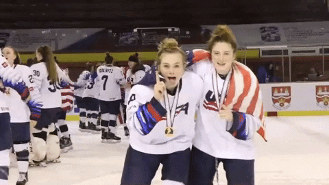 Gold Medal Women Ice Hockey GIF