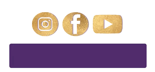 Gold Social Media Icons Instagram Facebook YouTube