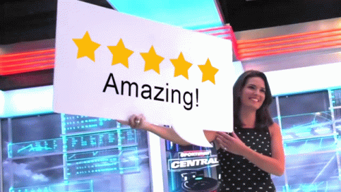 Gold Star Amazing Caroline Cameron GIF