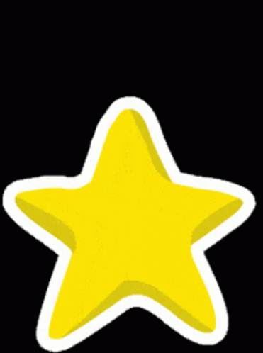 Gold Star Cycle Cartoon Sticker GIF