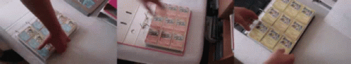Gold Star Pokemon Cards Album GIF