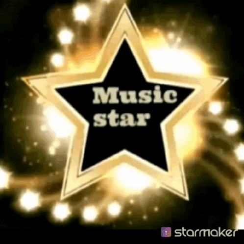 Gold Star Saying Music Star GIF