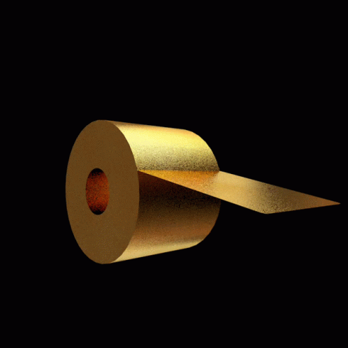 Gold Toilet Paper Is Moving GIF