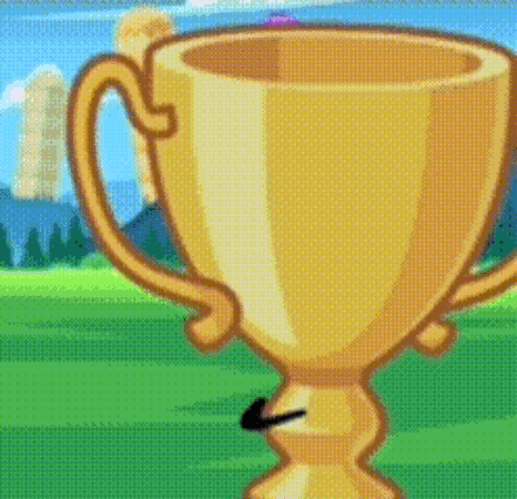 Gold Trophy with Arrow