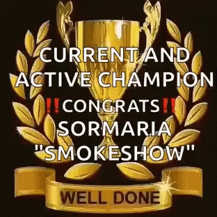 Gold Trophy With Laurel Wreath GIF
