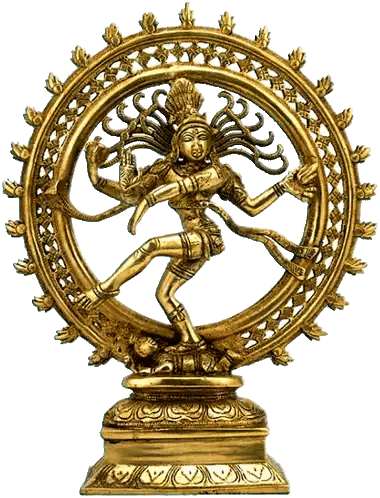 Gold Woman Dancing Statue