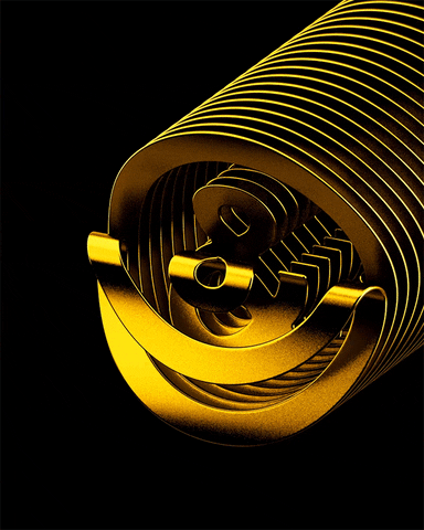 Golden And Symbol Animation GIF