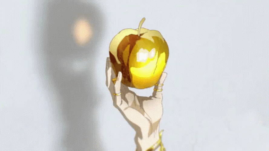 Golden Apple Animation GIF 